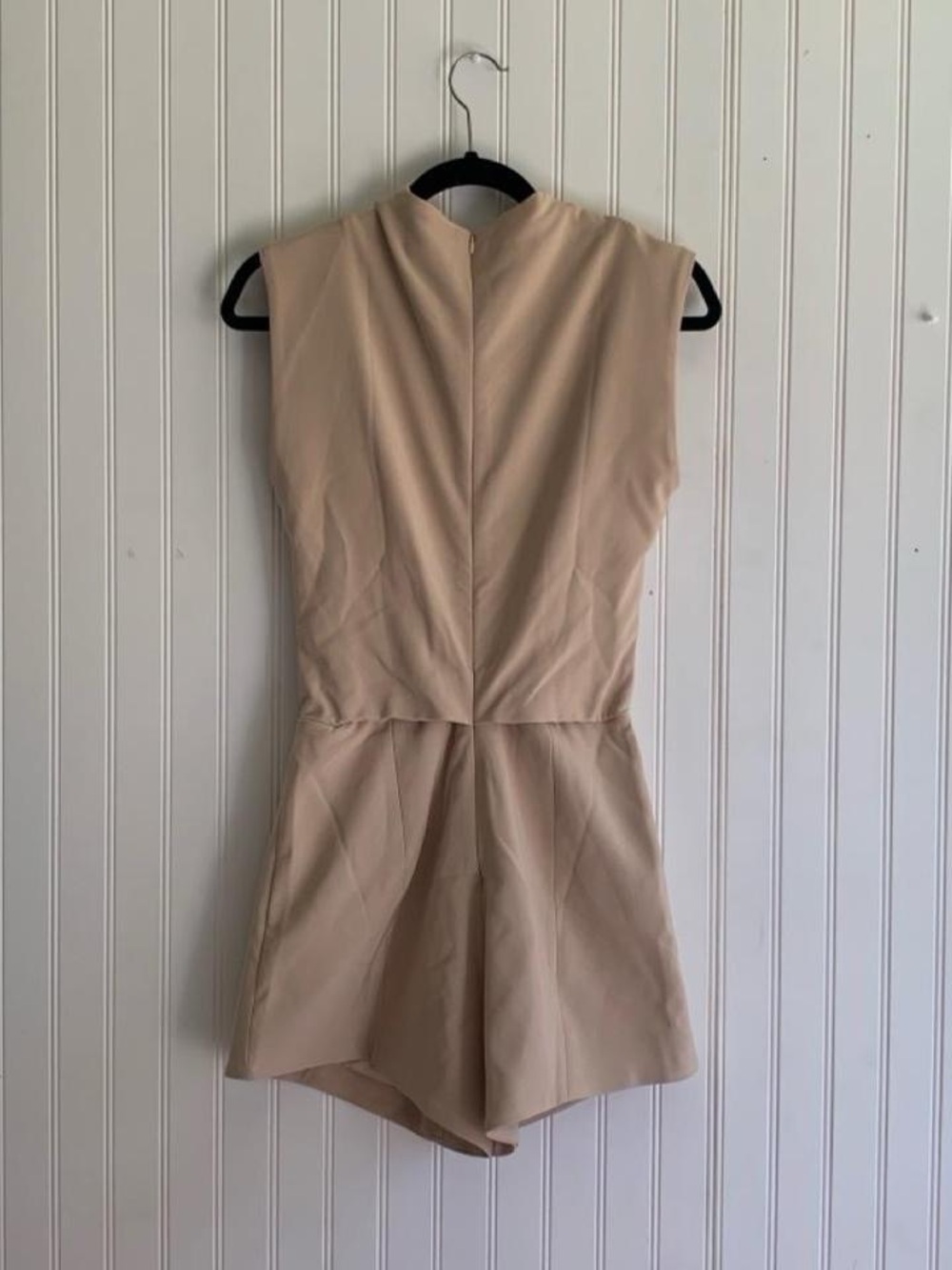 Commense Sleeveless High-Neck Romper in Taupe - Picture 3 of 8